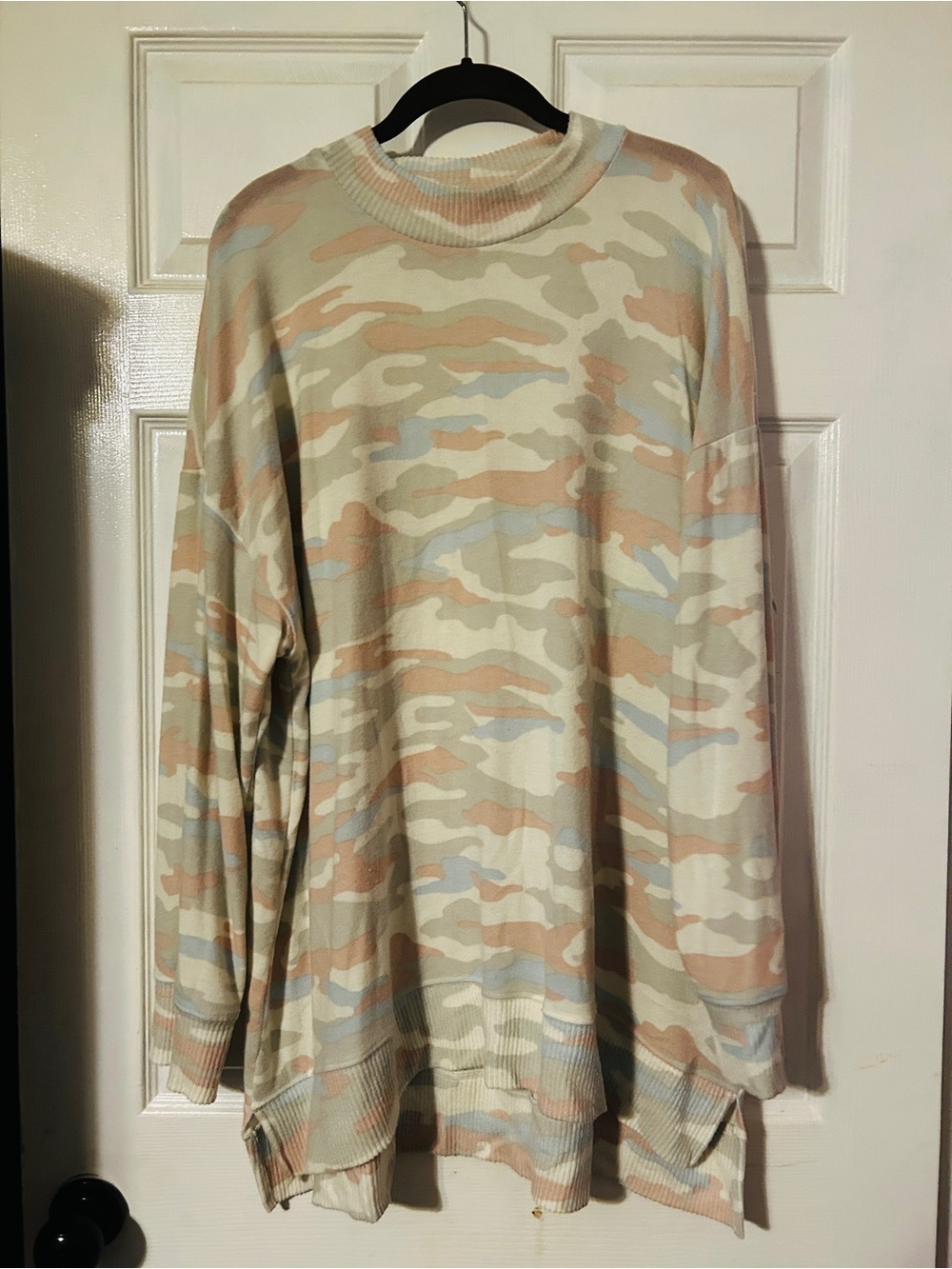 new directions Pastel Camouflage Hooded Pullover